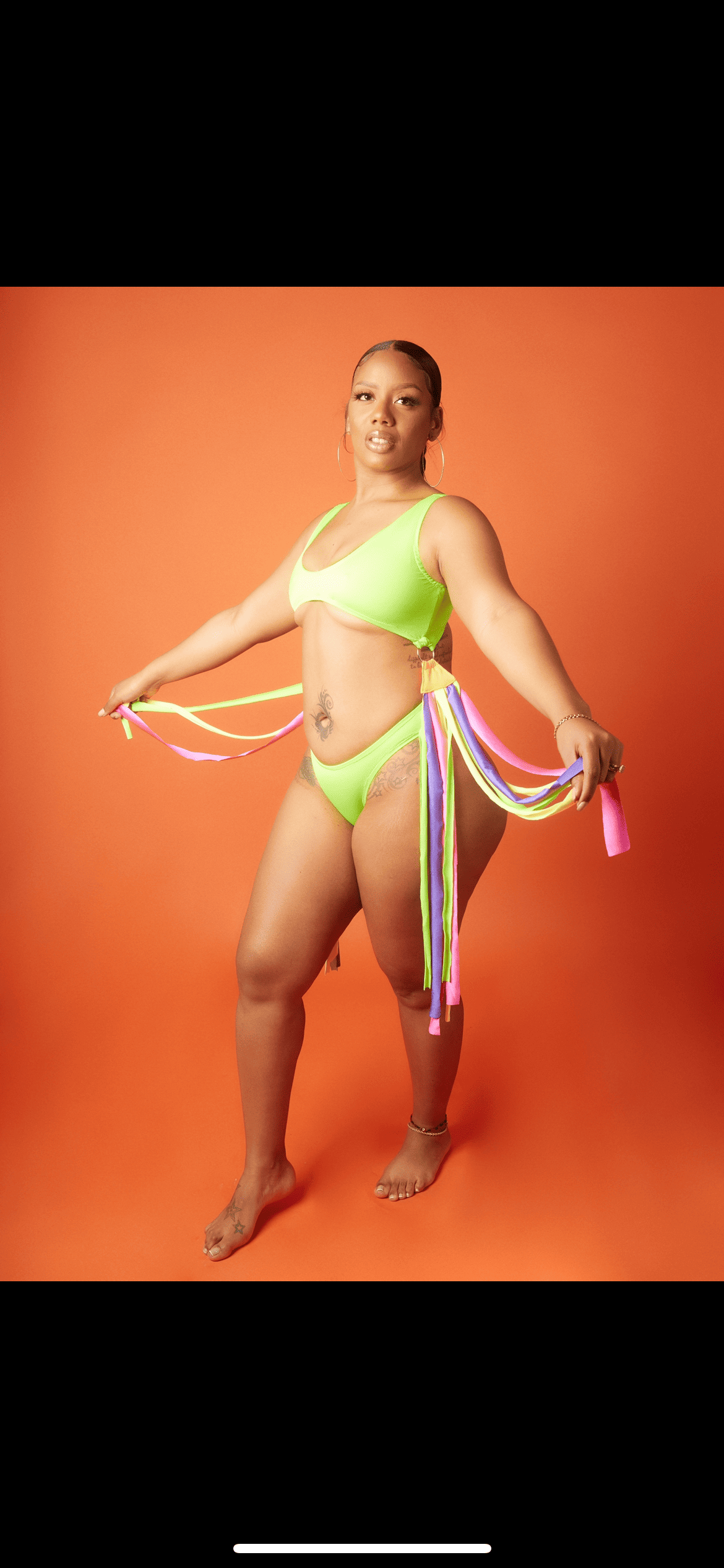 luxury swirl bikini set for women abstract design